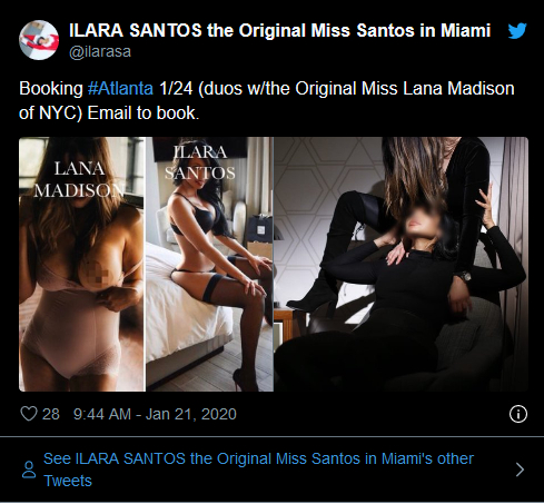 ilara santos of Miami and lana madison of nyc